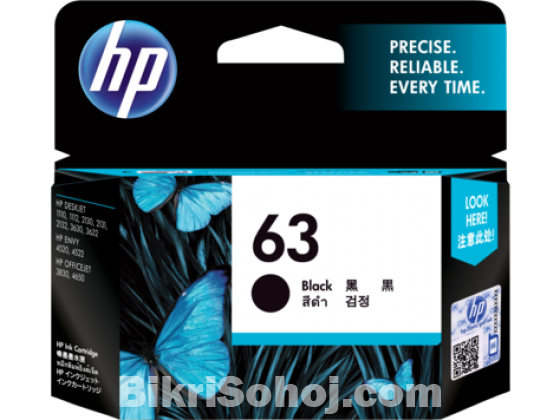 HP 63 Original Ink Black Cartridge